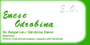 emese odrobina business card